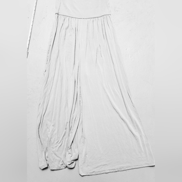 Wilfred Aritzia Sz M Wide Leg Minimalist pull on Jumper Romper suit Ash Gray - Picture 8 of 9